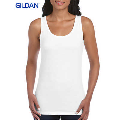 Gildan Softstyle Ladies Tank Top White (64200L_WHITE_GILD)